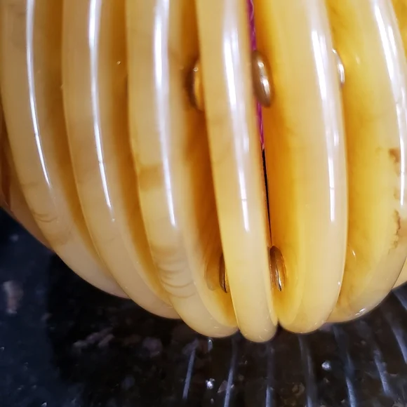 Sassy Jones Zanzibar Bangle Stack Brown Stretch Bracelet - Picture 6 of 8